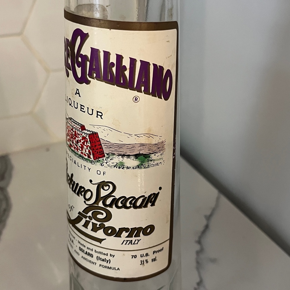 Vintage 1970’s | Liquore Galliano Bottle ( Italy ) - Picture 4 of 7